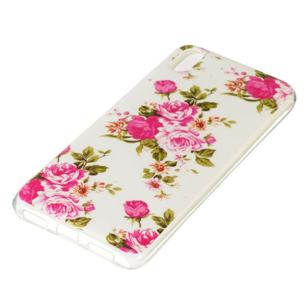 Hoesje voor Xiaomi Redmi 7A Fluorescerende Vrijheidsbloemen
