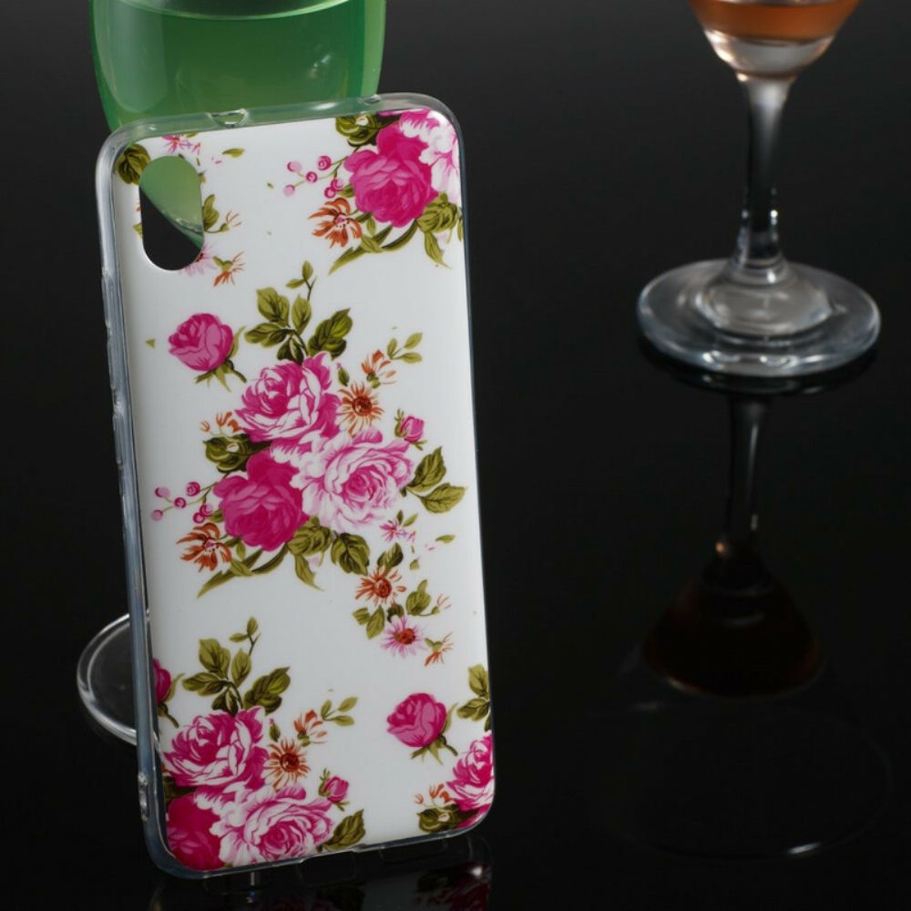 Hoesje voor Xiaomi Redmi 7A Fluorescerende Vrijheidsbloemen