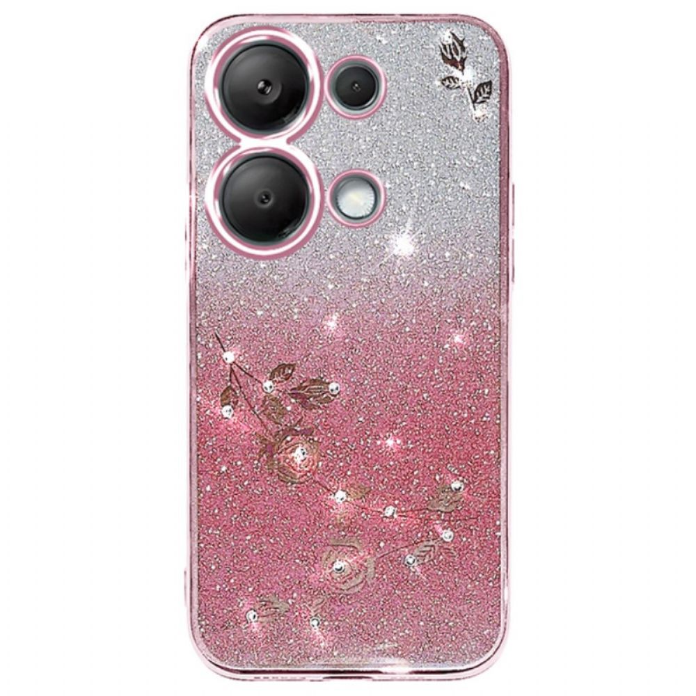 Hoesje Xiaomi Redmi Note 13 Pro 5g Pailletten En Strasssteentjes Kadem Bescherming Hoesje