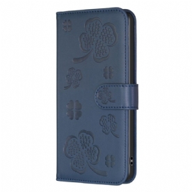 Leren Hoesje Voor Xiaomi Redmi Note 13 Pro 5g Klavers