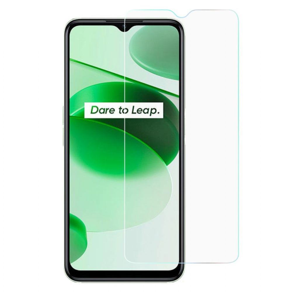 Realme C35 Screenprotector Van Gehard Glas Met Zwarte Rand