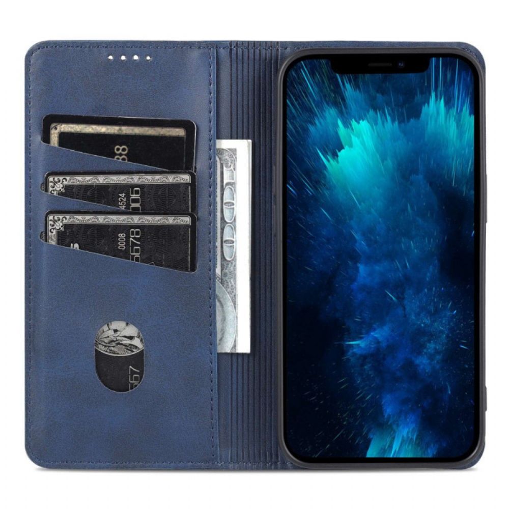 Bescherming Hoesje voor iPhone 14 Pro Folio-hoesje Azns Lederen Stijl