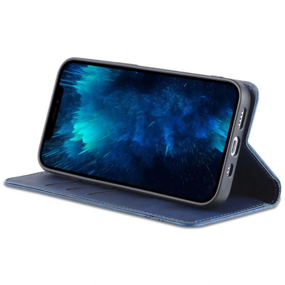 Bescherming Hoesje voor iPhone 14 Pro Folio-hoesje Azns Lederen Stijl