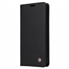 Bescherming Hoesje voor iPhone 14 Pro Folio-hoesje Decoratieve Klinknagel