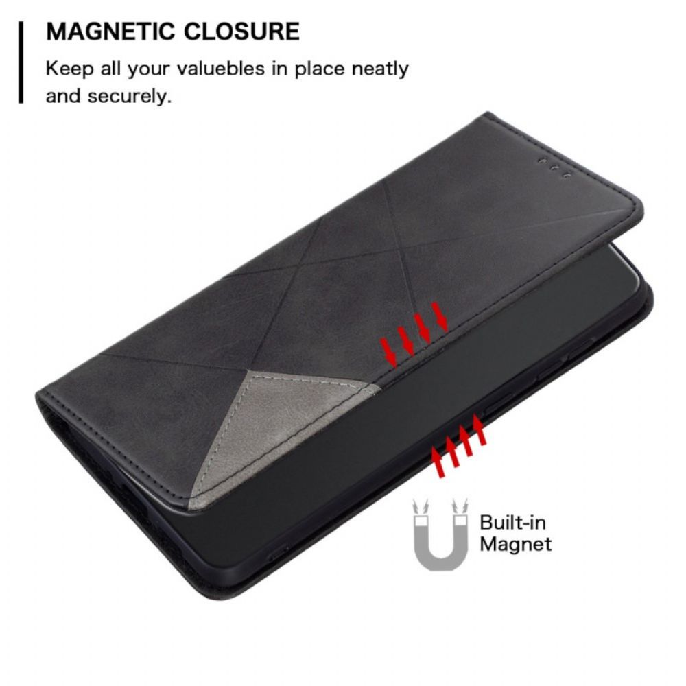 Bescherming Hoesje voor iPhone 14 Pro Folio-hoesje Geometrisch
