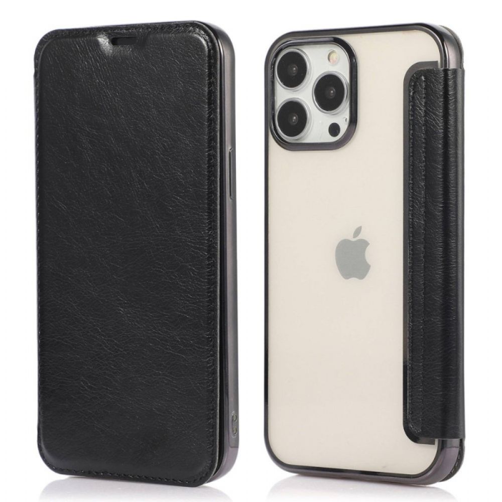 Bescherming Hoesje voor iPhone 14 Pro Folio-hoesje Kunstleer Kaarthouder