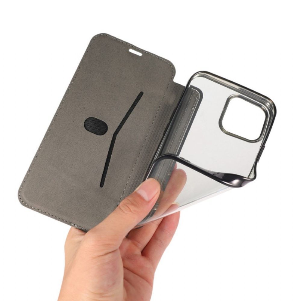 Bescherming Hoesje voor iPhone 14 Pro Folio-hoesje Kunstleer Kaarthouder