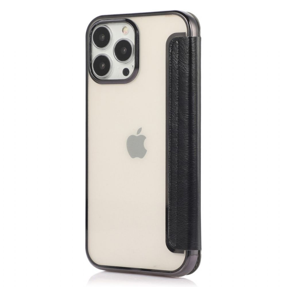 Bescherming Hoesje voor iPhone 14 Pro Folio-hoesje Kunstleer Kaarthouder