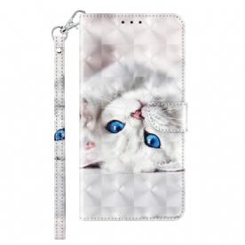 Flip Case voor iPhone 14 Pro Met Ketting Alle Katten Met Bandjes