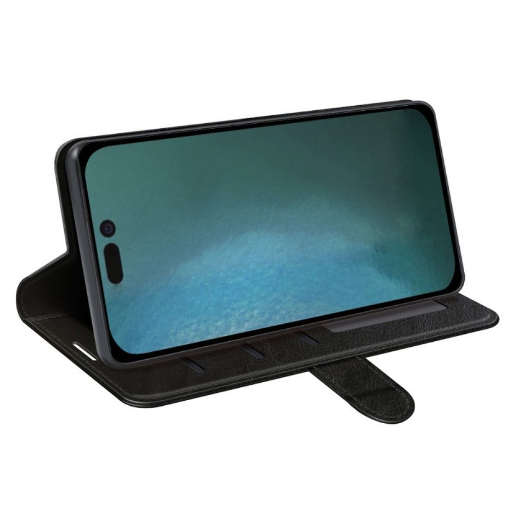 Folio-hoesje voor iPhone 14 Pro Retro-stijl
