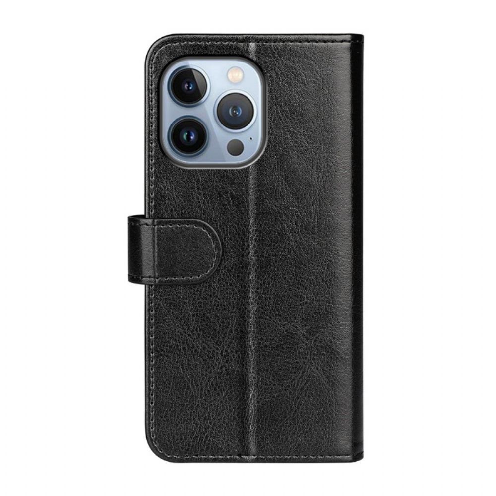 Folio-hoesje voor iPhone 14 Pro Retro-stijl