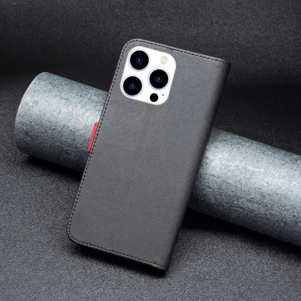 Folio-hoesje voor iPhone 14 Pro Tweekleurige Binfen Kleur