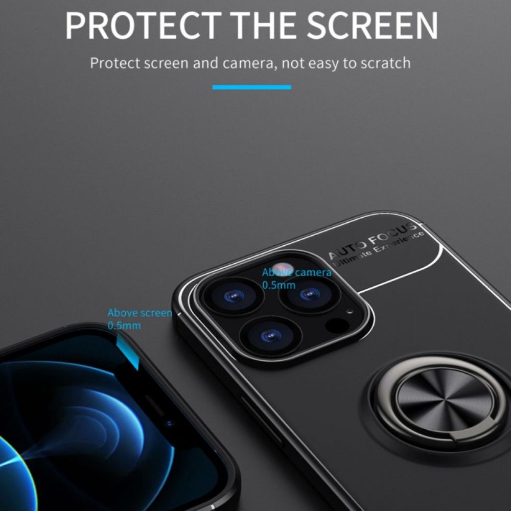 Hoesje voor iPhone 14 Pro Draaiende Ring