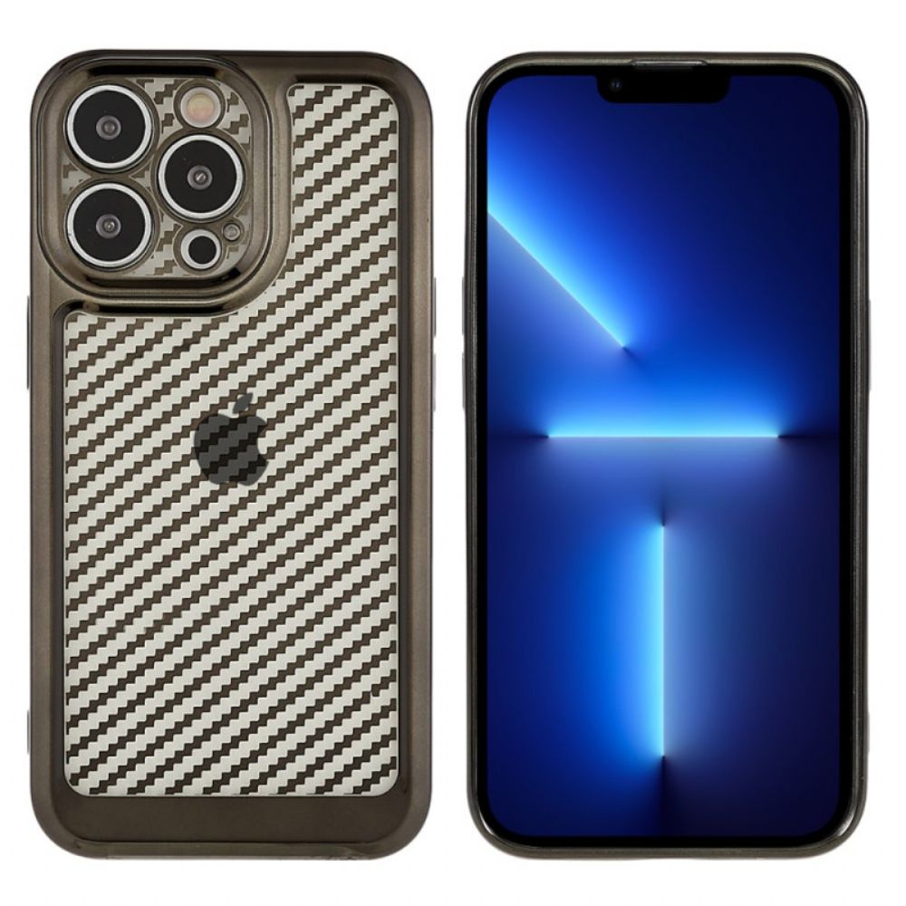 Hoesje voor iPhone 14 Pro Gestileerde Koolstofvezel