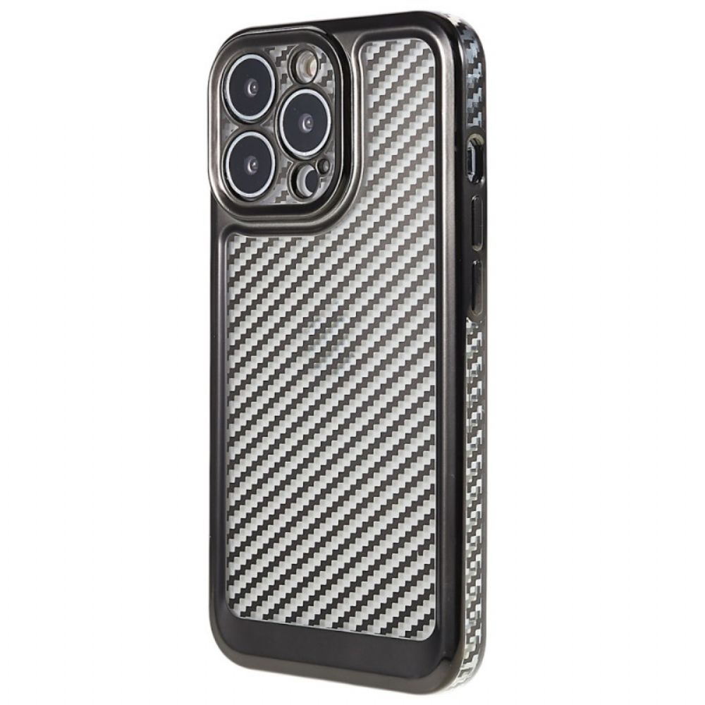 Hoesje voor iPhone 14 Pro Gestileerde Koolstofvezel