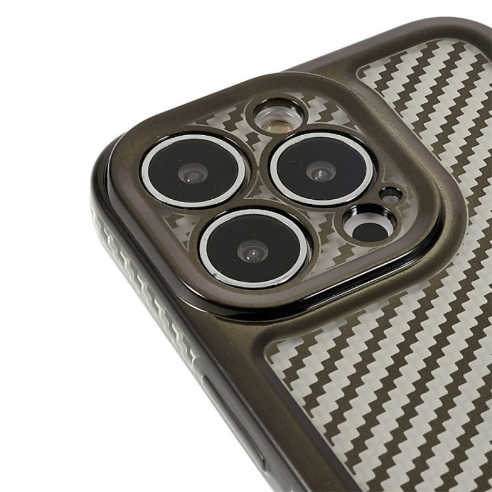 Hoesje voor iPhone 14 Pro Gestileerde Koolstofvezel