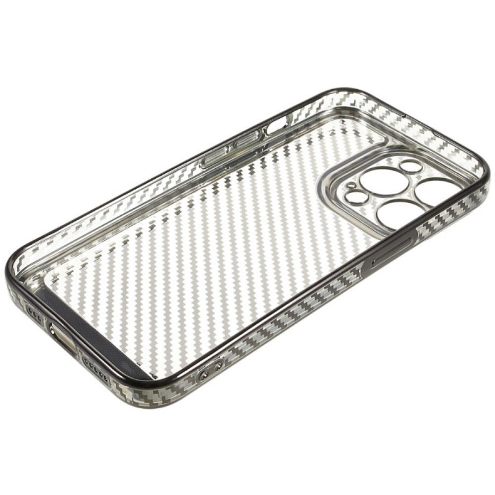 Hoesje voor iPhone 14 Pro Gestileerde Koolstofvezel