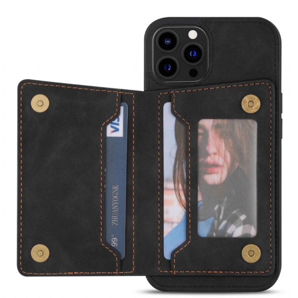 Hoesje voor iPhone 14 Pro Portemonnee Handsfree Ondersteuning Portemonnee