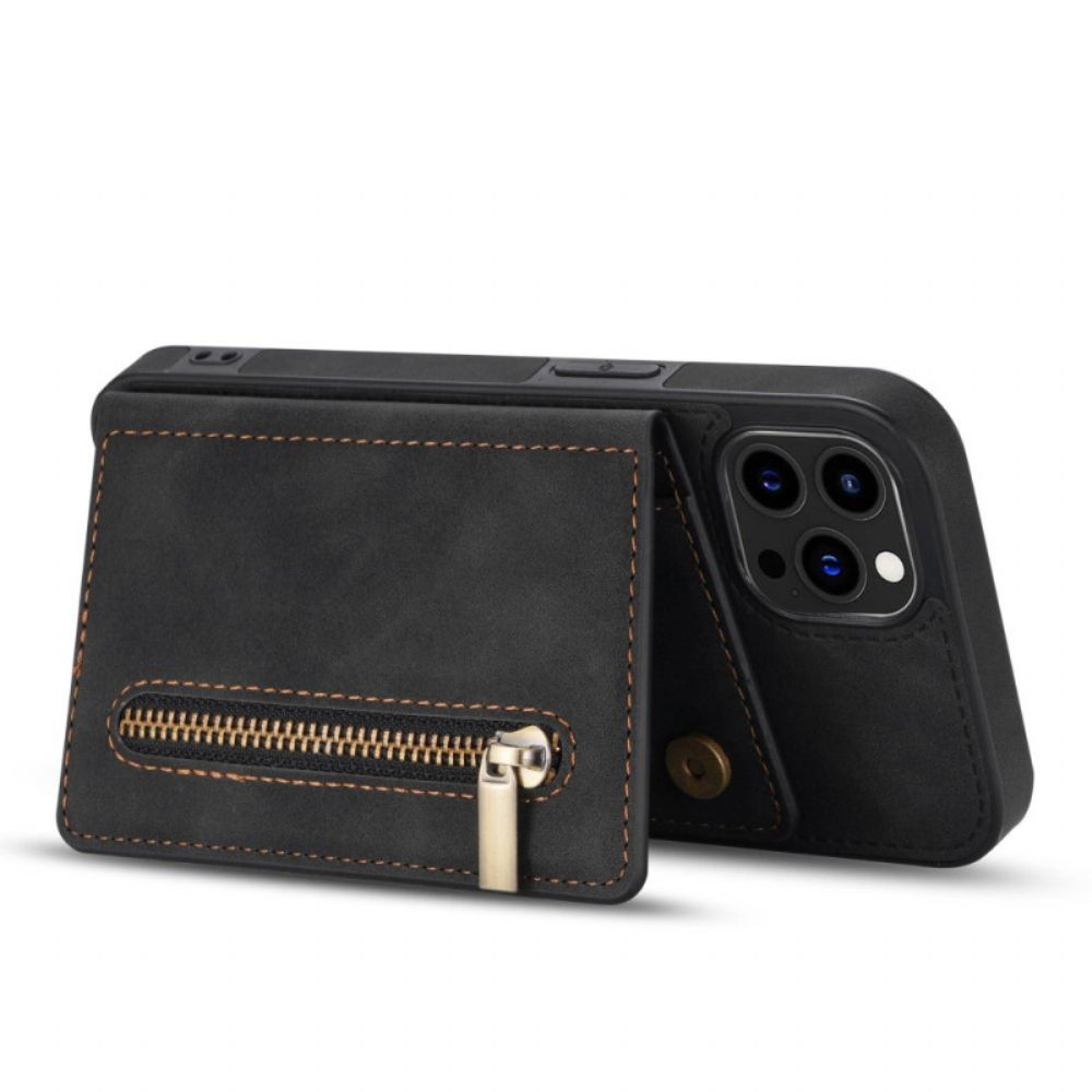 Hoesje voor iPhone 14 Pro Portemonnee Handsfree Ondersteuning Portemonnee