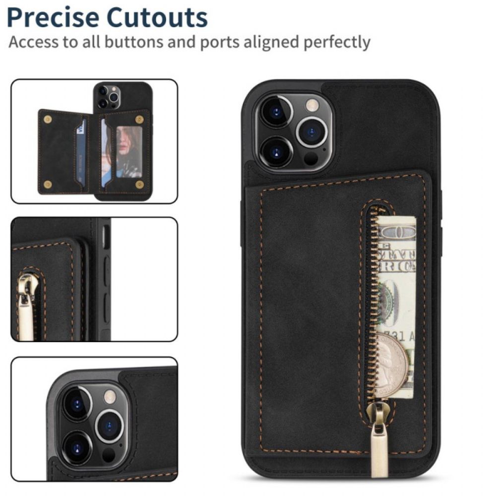 Hoesje voor iPhone 14 Pro Portemonnee Handsfree Ondersteuning Portemonnee