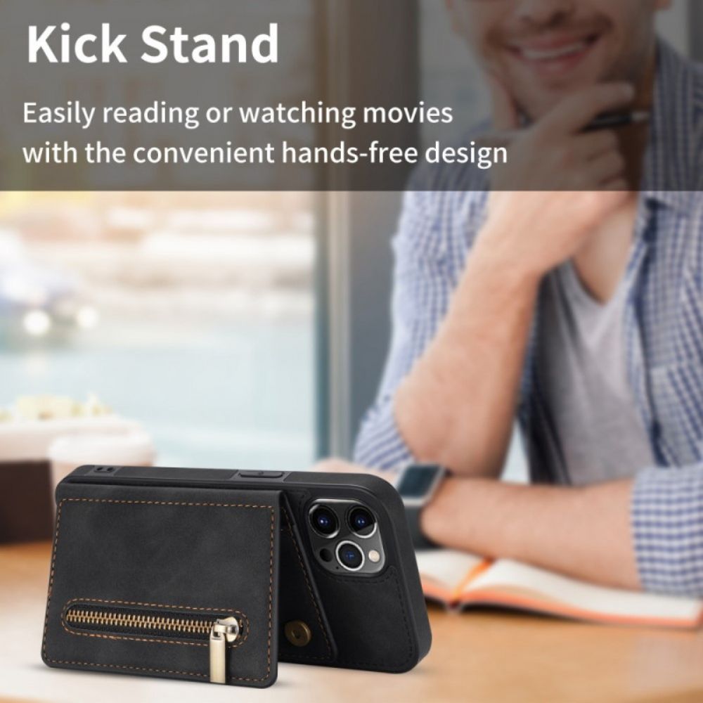 Hoesje voor iPhone 14 Pro Portemonnee Handsfree Ondersteuning Portemonnee