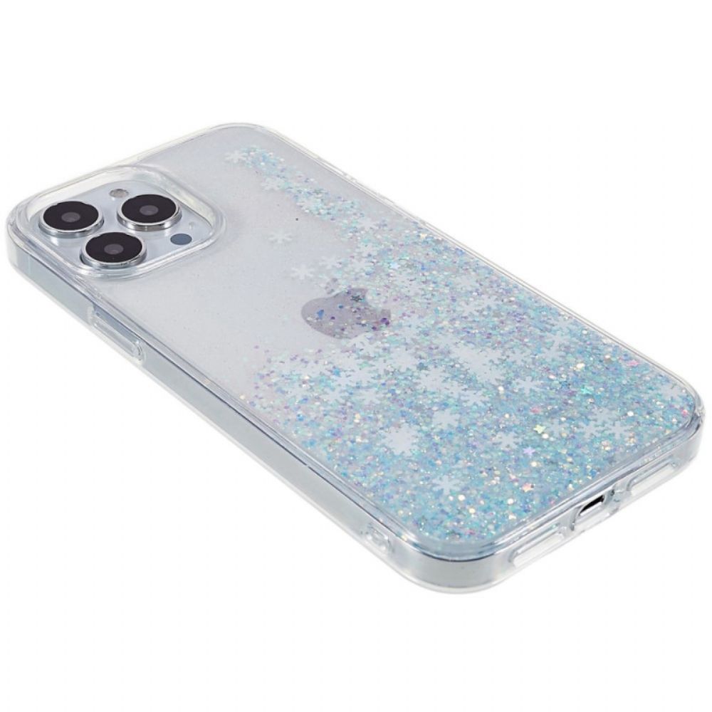 Telefoonhoesje voor iPhone 14 Pro Paillettenvlokken