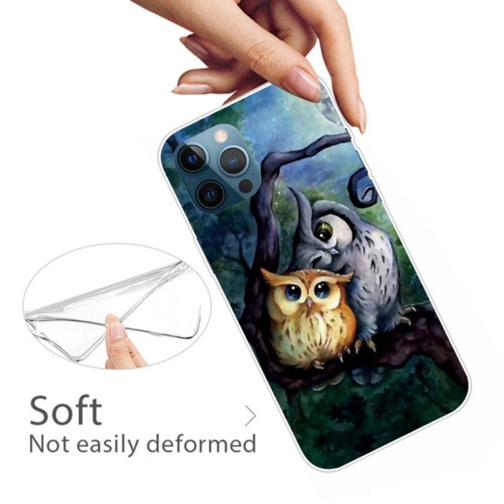 Telefoonhoesje voor iPhone 14 Pro Uilen