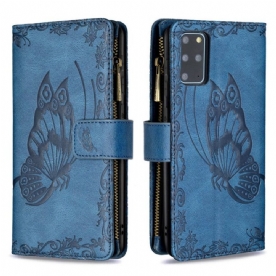 Folio-hoesje voor Samsung Galaxy S20 Plus / S20 Plus 5G Vlinderzak Met Ritssluiting