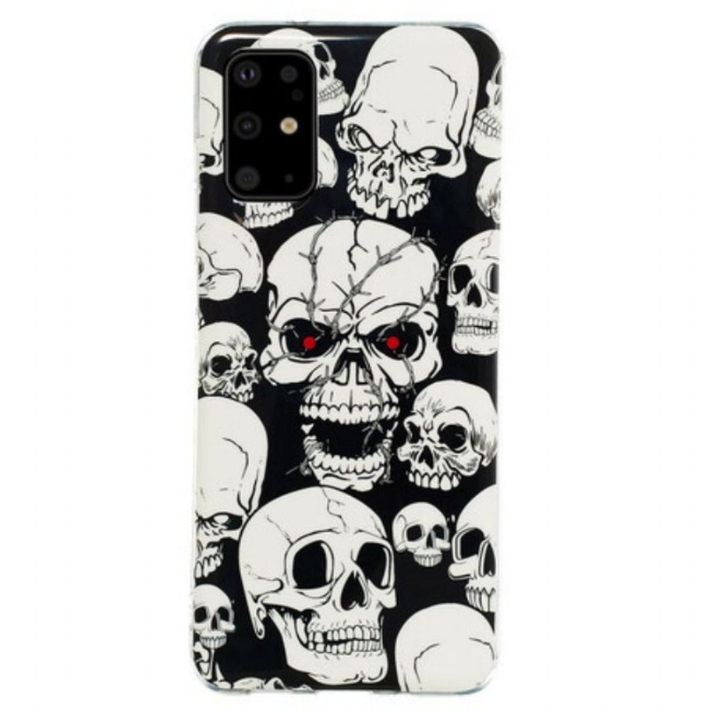 Hoesje voor Samsung Galaxy S20 Plus / S20 Plus 5G Fluorescerende Schedels