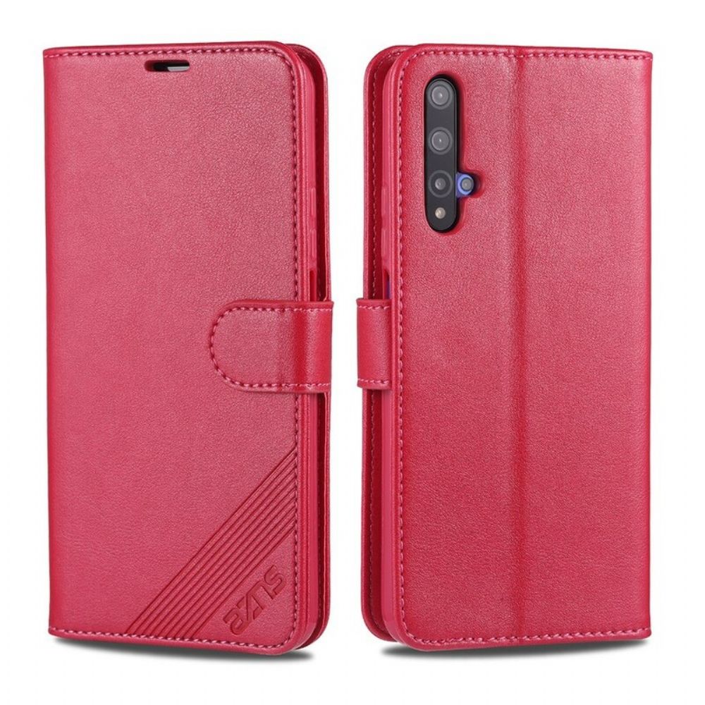 Leren Hoesje voor Huawei Nova 5T / Honor 20 Azns Kunstleer