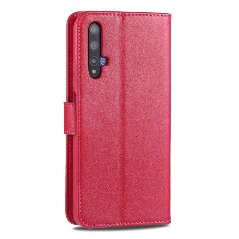 Leren Hoesje voor Huawei Nova 5T / Honor 20 Azns Kunstleer