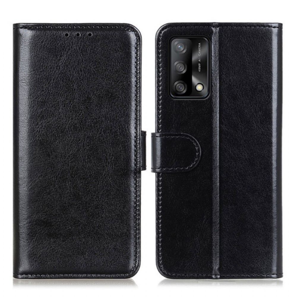 Flip Case voor Oppo A74 4G Ijzige Finesse