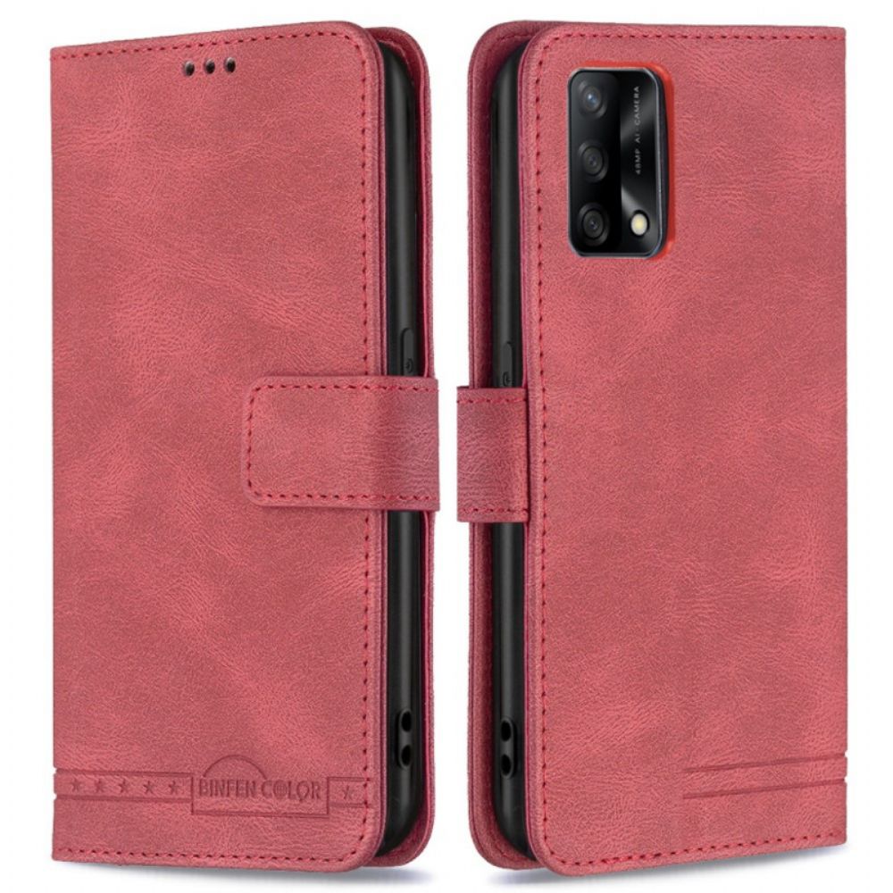 Folio-hoesje voor Oppo A74 4G Rfid Binfen-kleur