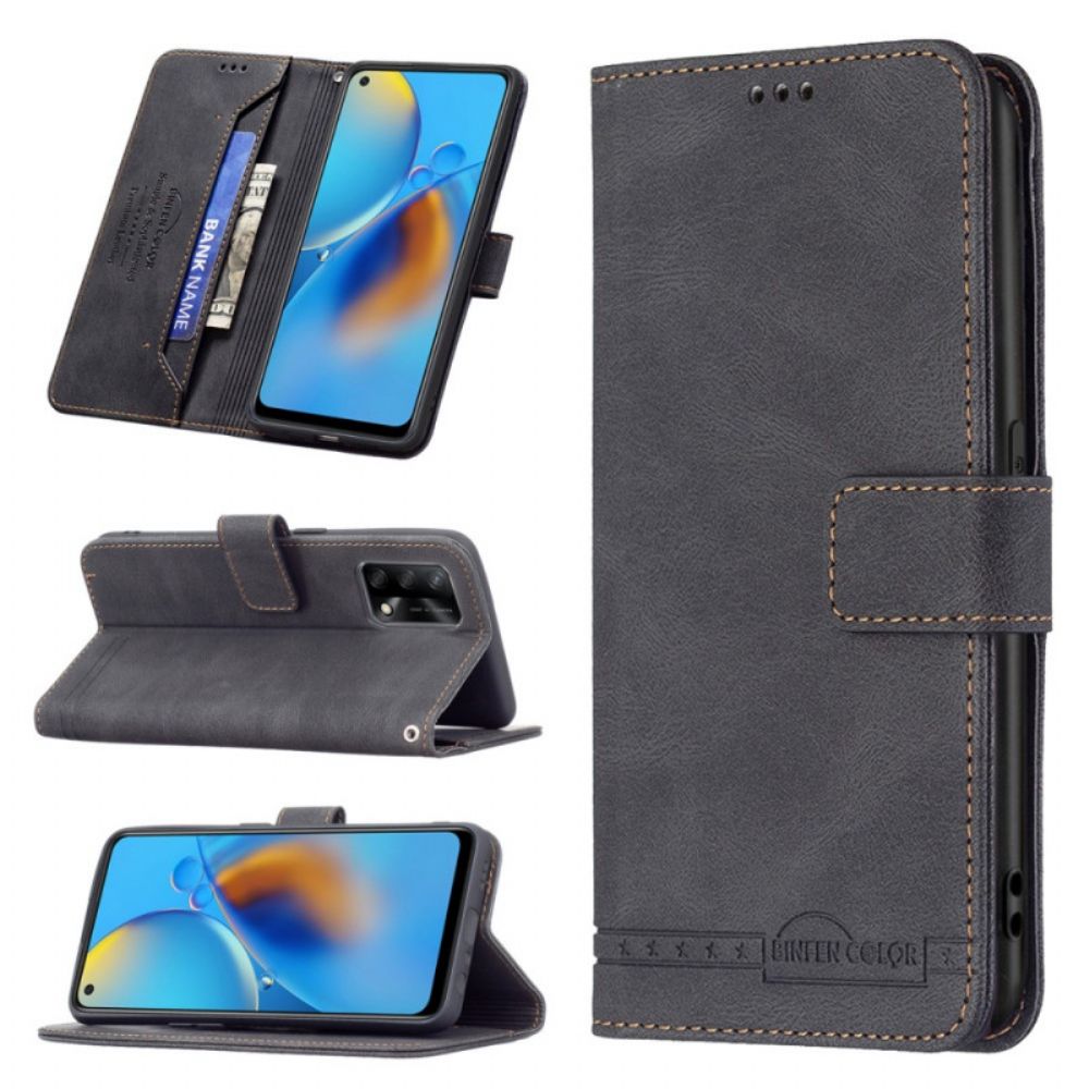 Folio-hoesje voor Oppo A74 4G Rfid Binfen-kleur
