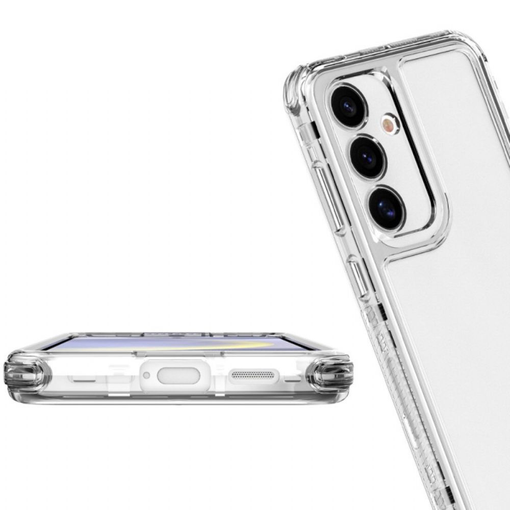 Case Hoesje Samsung Galaxy S25 5g Telefoonhoesje 3-in-1 Krasbestendig