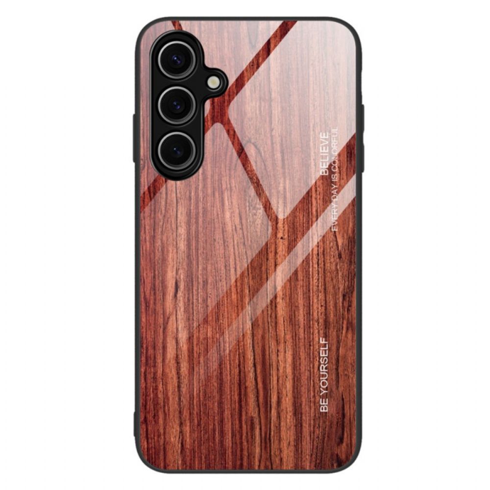 Case Hoesje Samsung Galaxy S25 5g Telefoonhoesje Gehard Glas En Hout
