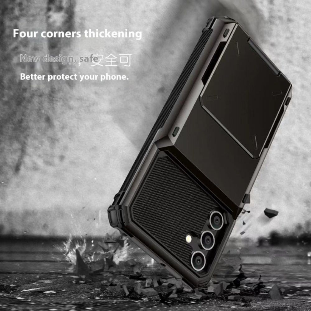 Case Hoesje Samsung Galaxy S25 5g Telefoonhoesje Geïntegreerde Kaarthouder