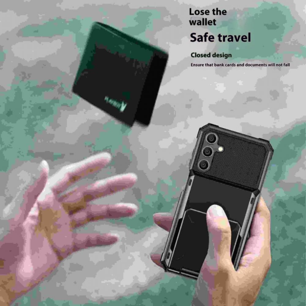 Case Hoesje Samsung Galaxy S25 5g Telefoonhoesje Geïntegreerde Kaarthouder