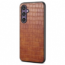 Case Hoesje Samsung Galaxy S25 5g Telefoonhoesje Krokodillenprint