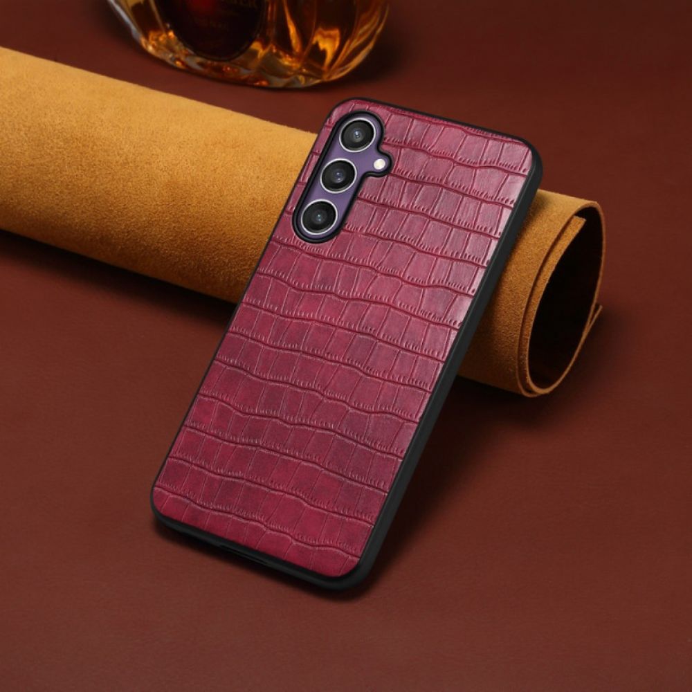 Case Hoesje Samsung Galaxy S25 5g Telefoonhoesje Krokodillenprint