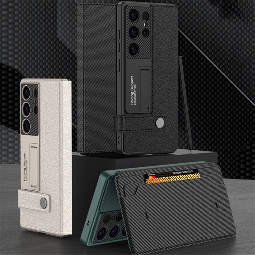 Case Hoesje Samsung Galaxy S25 5g Telefoonhoesje Premium Kaarthouder En Standaard