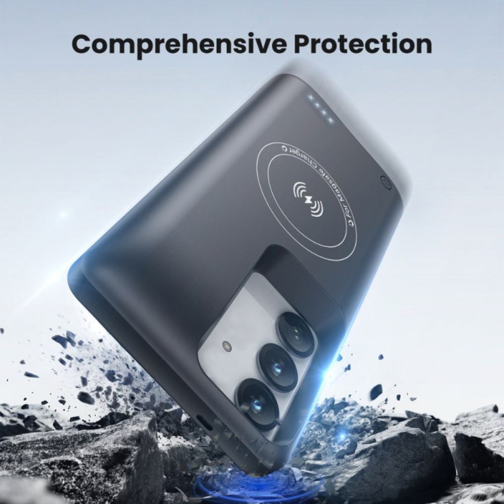 Externe Batterijbehuizing Van 10000 Mah Voor Samsung Galaxy S25 / S24 Met Magnetische Bevestiging