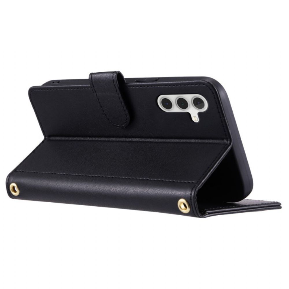 Folio-hoesje Samsung Galaxy S25 5g Gewatteerd Ontwerp Plus