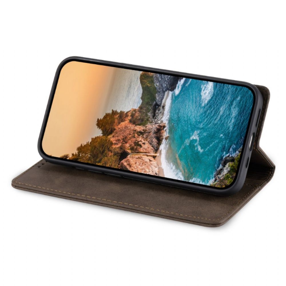 Folio-hoesje Samsung Galaxy S25 5g Rfid-blokkerend Lederlook