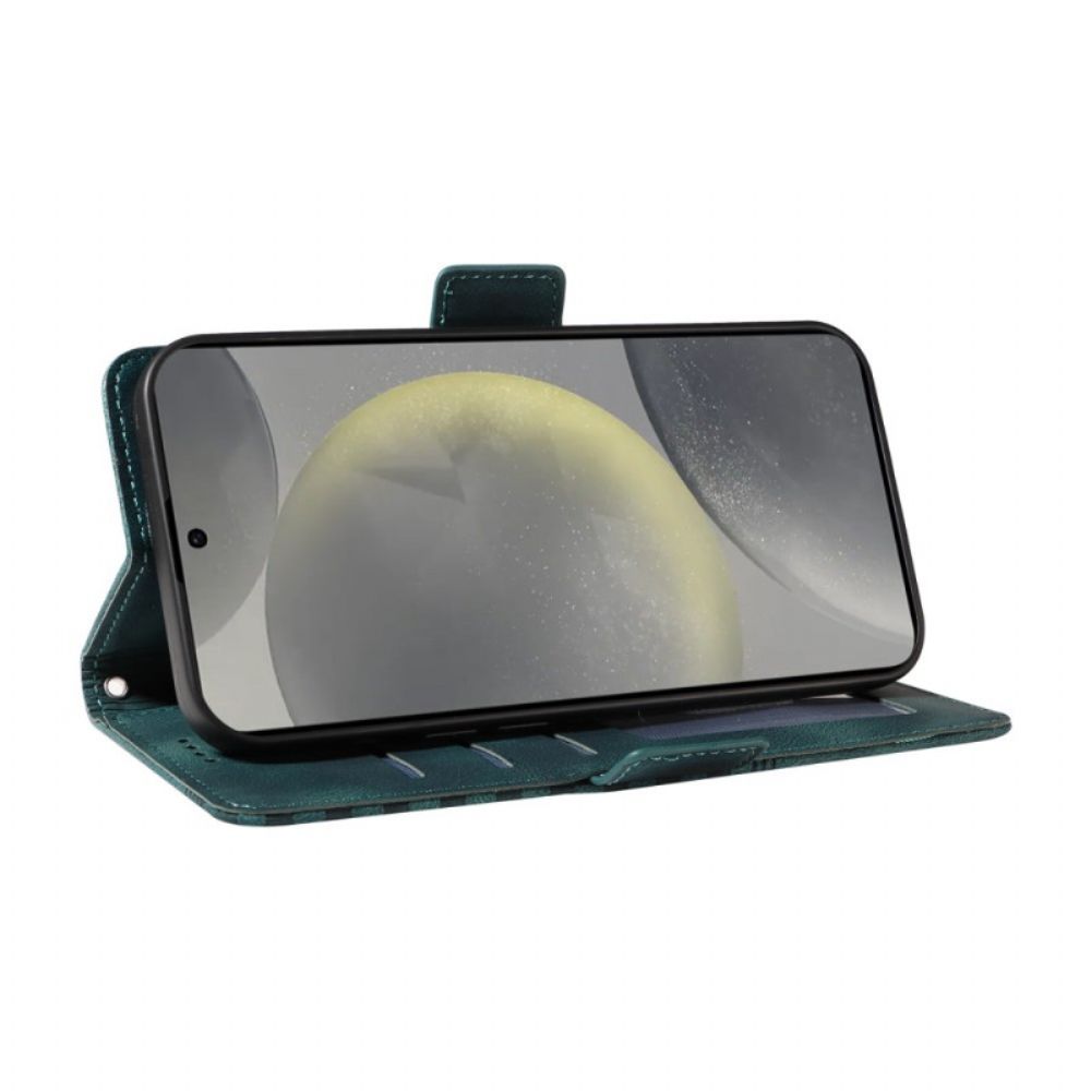 Folio-hoesje Samsung Galaxy S25 5g Telefoonhoesje Grafische Rand