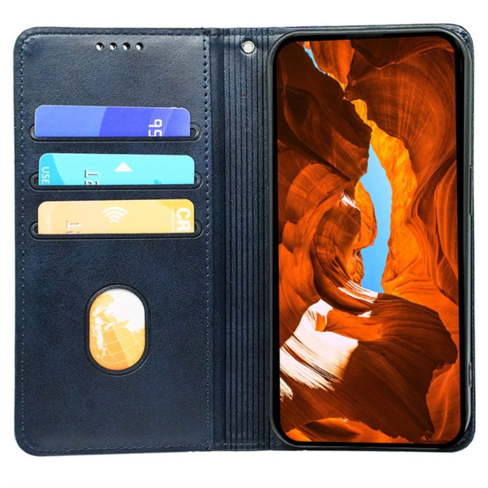 Folio-hoesje Voor Samsung Galaxy S25 5g Geïntegreerde Magnetische Sluiting