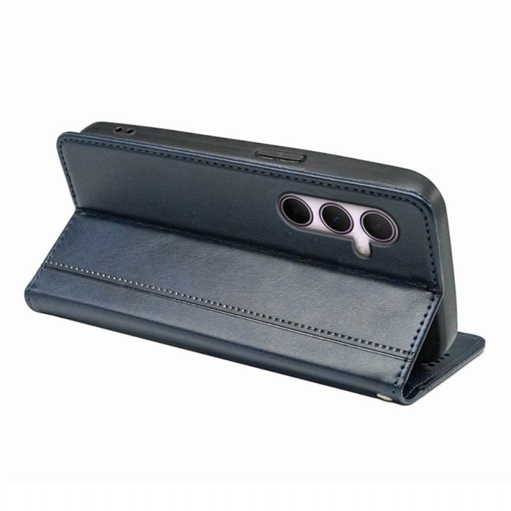 Folio-hoesje Voor Samsung Galaxy S25 5g Geïntegreerde Magnetische Sluiting