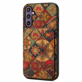 Hoesje Samsung Galaxy S25 5g Kaarthouder En Standaard Met Bloemenprint Bescherming Hoesje