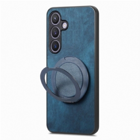 Hoesje Samsung Galaxy S25 5g Magsafe-compatibel Vintage Suède-effect