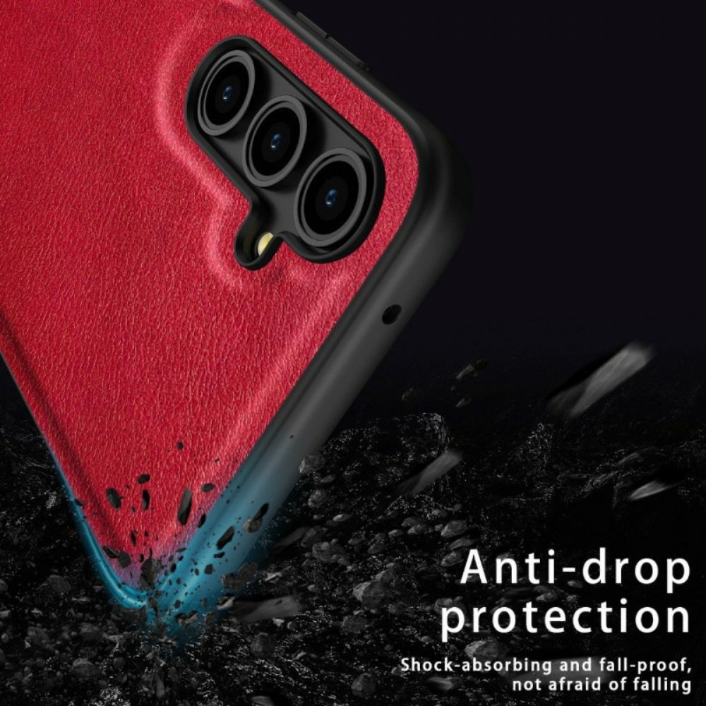 Hoesje Samsung Galaxy S25 5g Retro Leder Effect Bescherming Hoesje